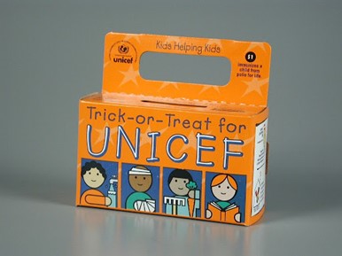 Image of 'Trick or Treat for Unicef' box of cards