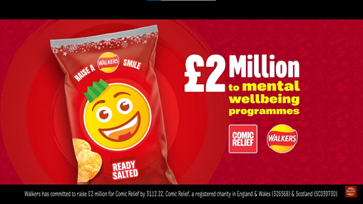 Walkers Christmas Ad - £2 million to metal wellbeing programmes