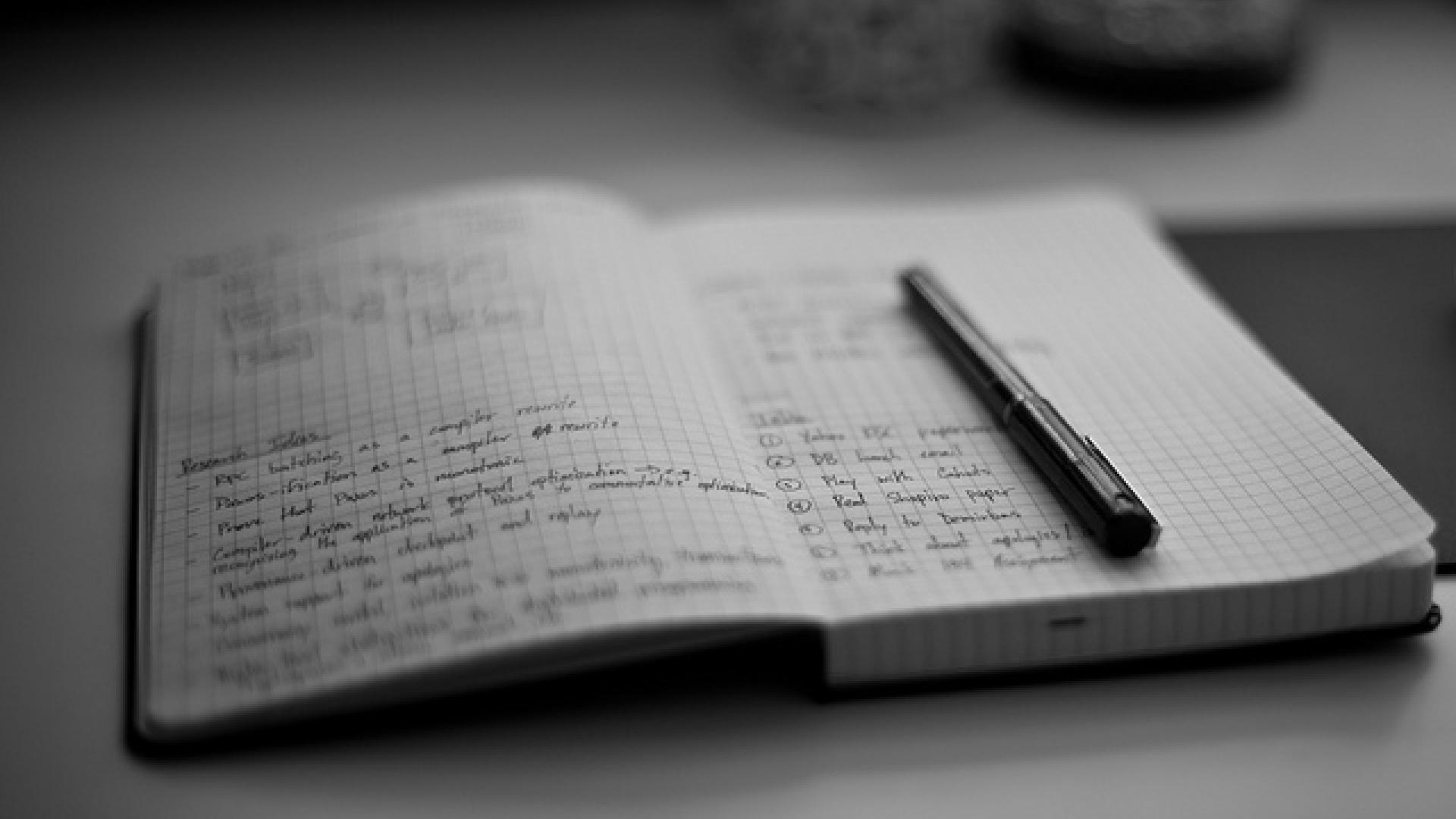 Picture of notebook