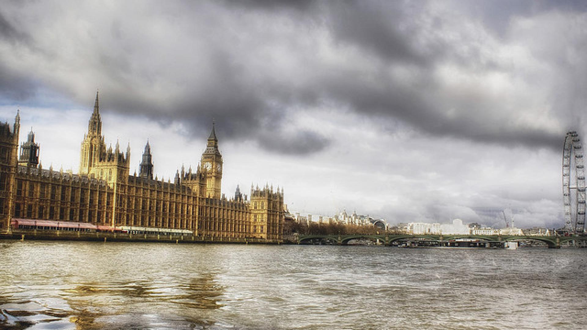 Photo of Houses of Parliament from the Thames River